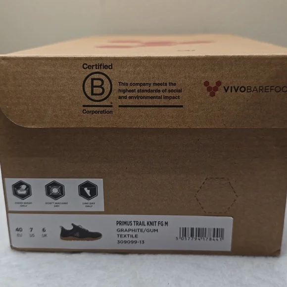 Vivo Barefoot Black and Tan Men's Shoes - Picture 8 of 12